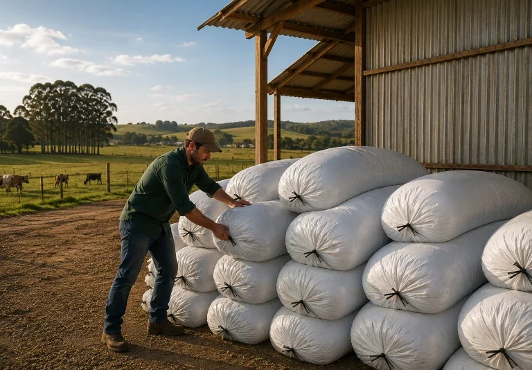 Sacos de silagem: uma alternativa inteligente para armazenar alimento no campo
